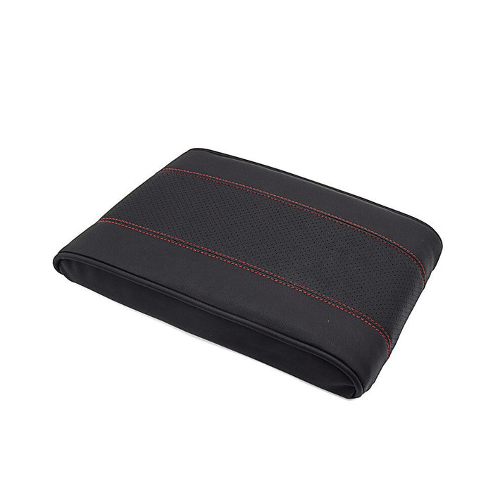 Punched Leather Car Armrest Pad