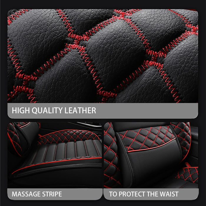 Lattice Leather Car Seat Cover