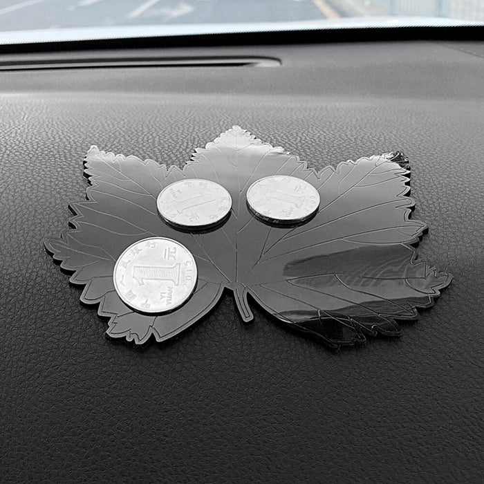 Leaf-Shaped Anti-Slip Dashboard Mat