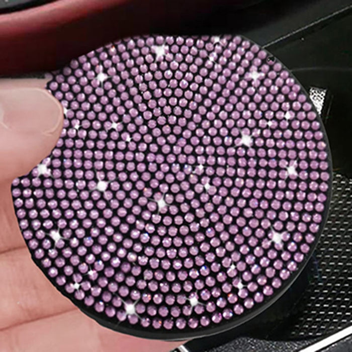 Rhinestone Sparkle Car Cup Holder Mat