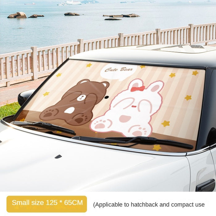 Cartoon Anime Car Windshield Sun Shade