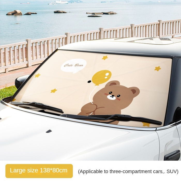 Cartoon Anime Car Windshield Sun Shade