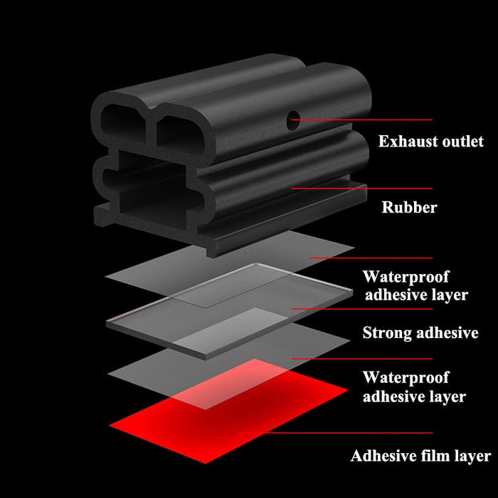 SEAMETAL XL Car Door Rubber Sealing Strip