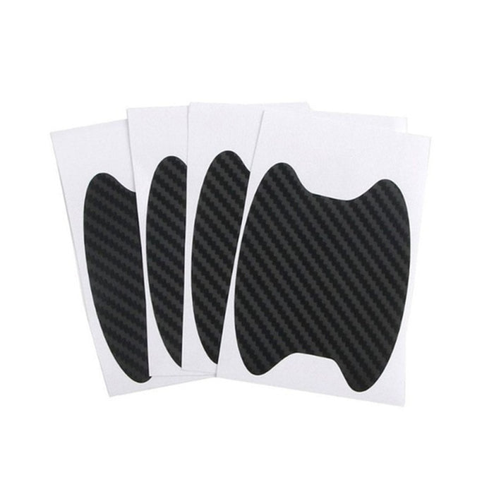 Car Door Handle Carbon Fiber Sticker Set