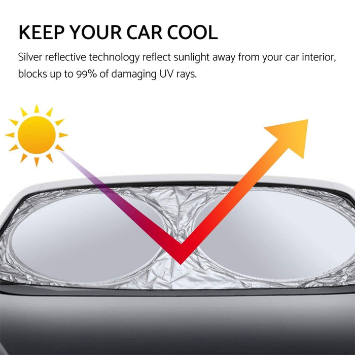 AUTOYOUTH Flexible Car Windshield Sun Shade