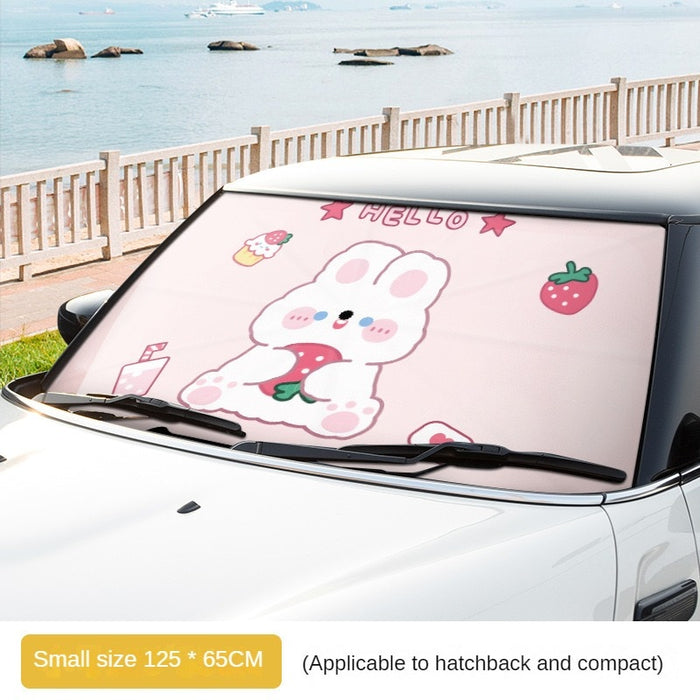 Cartoon Anime Car Windshield Sun Shade