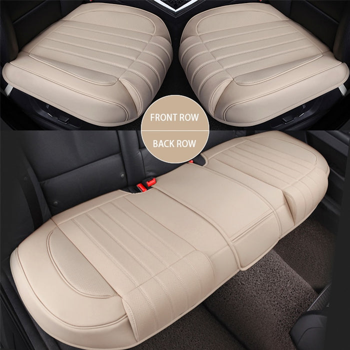 Striped Leather Car Seat Cover