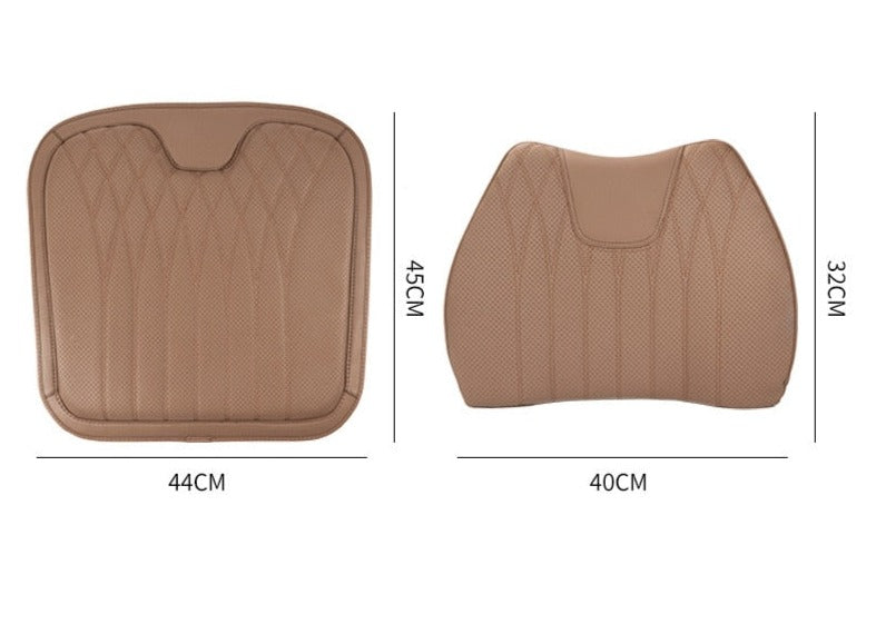 KAYSHION Punched Leather Car Seat Cushion