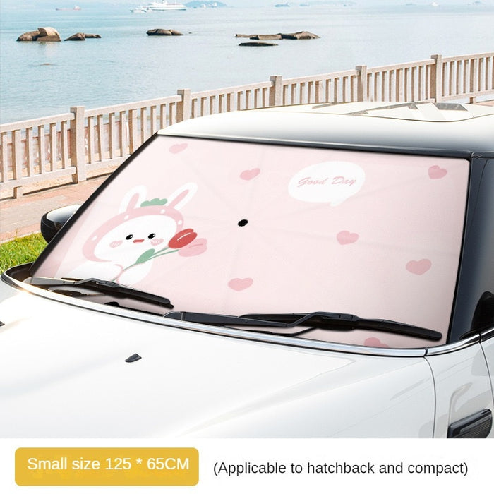 Cartoon Anime Car Windshield Sun Shade