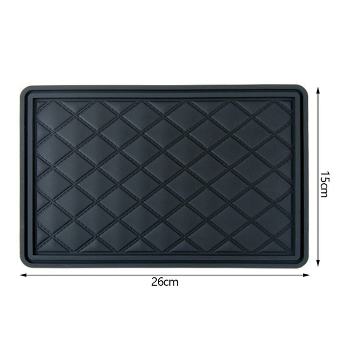 Black PVC Dashboard Mat