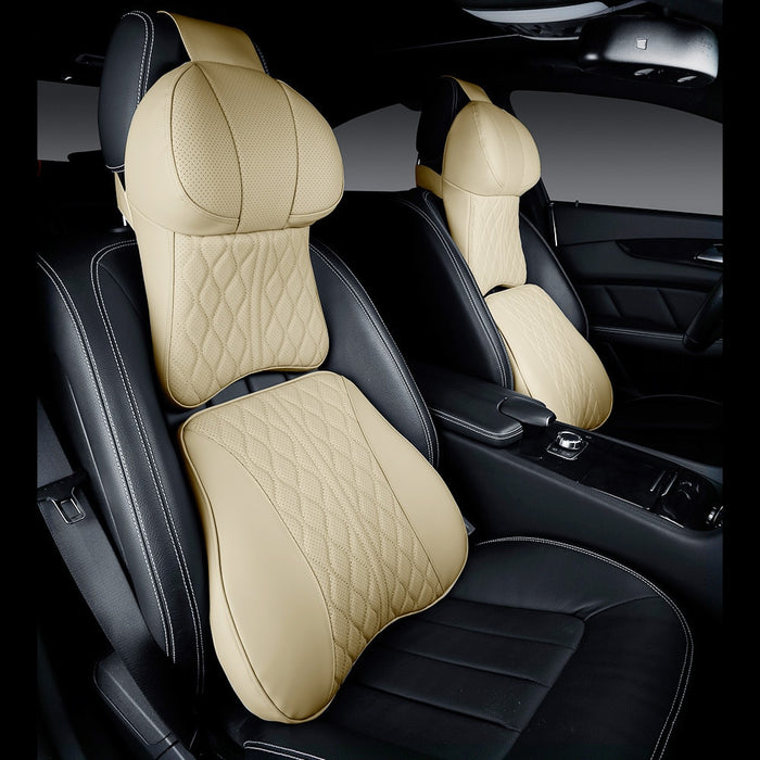 KAYSHION Luxury Leather Car Seat Cushion