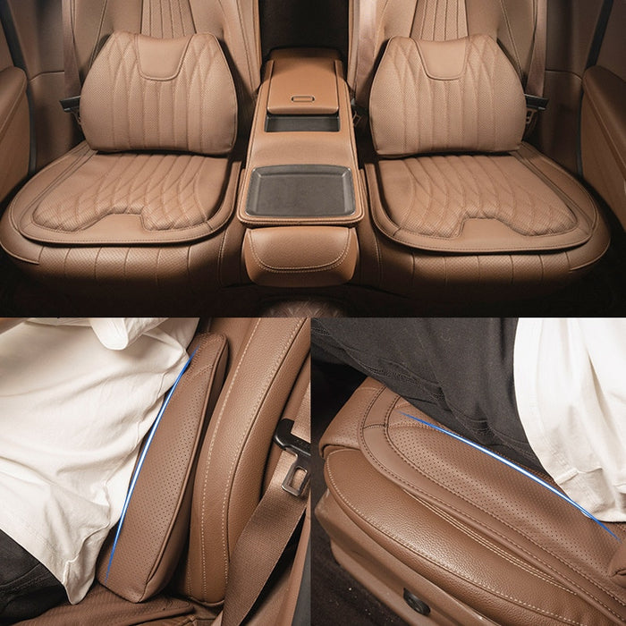 KAYSHION Punched Leather Car Seat Cushion