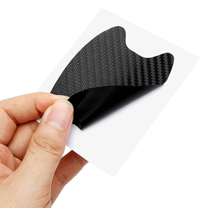 Car Door Handle Carbon Fiber Sticker Set