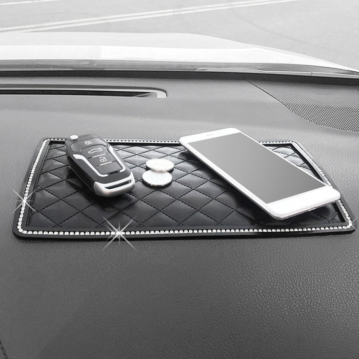 Black PVC Dashboard Mat