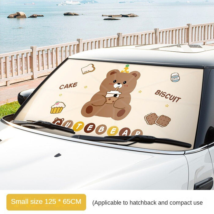 Cartoon Anime Car Windshield Sun Shade