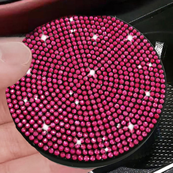 Rhinestone Sparkle Car Cup Holder Mat