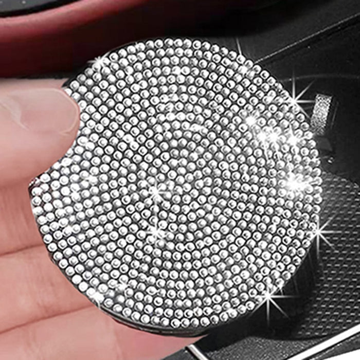 Rhinestone Sparkle Car Cup Holder Mat