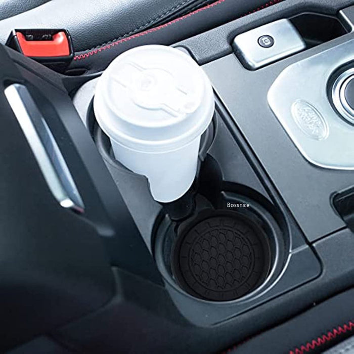 Silicone Bling Car Cup Holder Mat Set