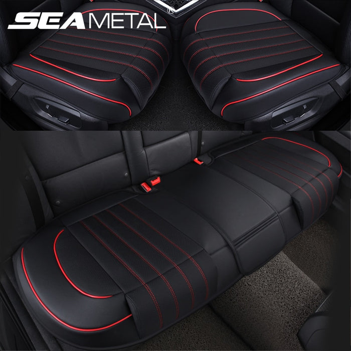 Striped Leather Car Seat Cover