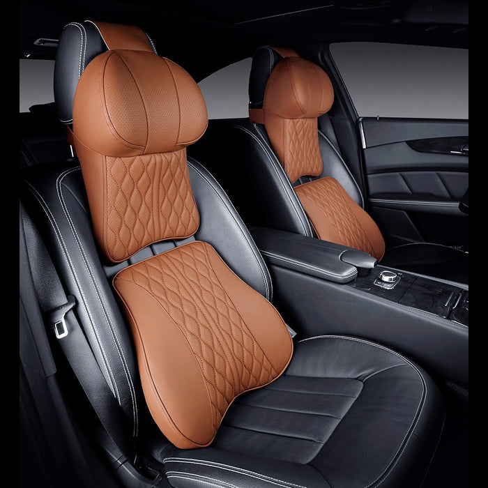 KAYSHION Luxury Leather Car Seat Cushion