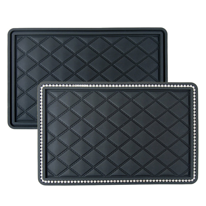 Black PVC Dashboard Mat