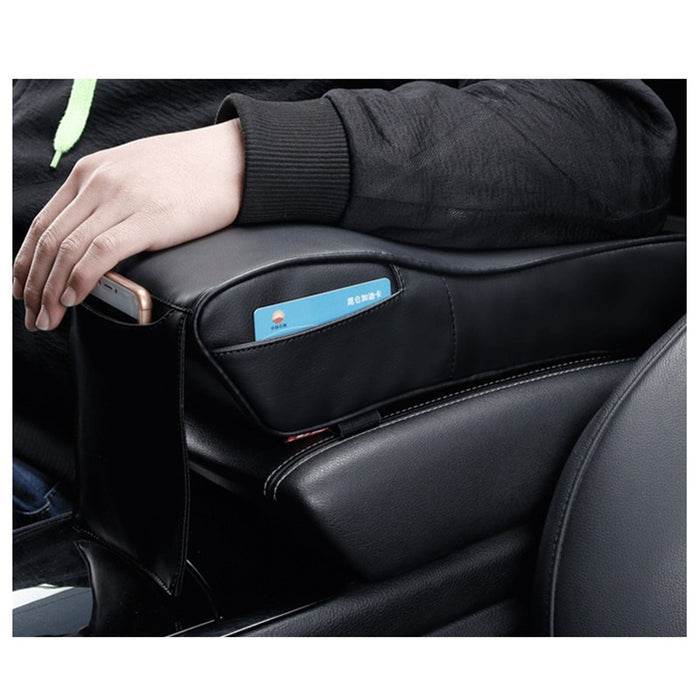 Plain PU Leather Car Armrest Pad