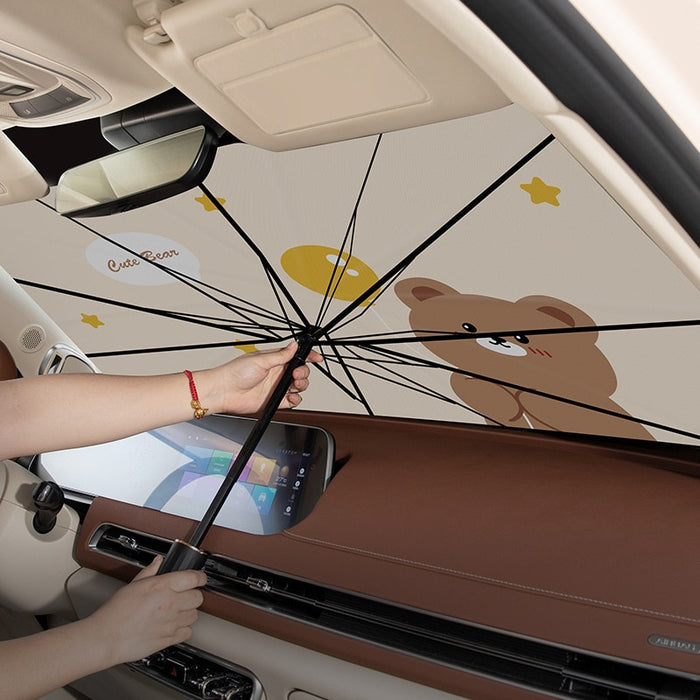 Cartoon Anime Car Windshield Sun Shade