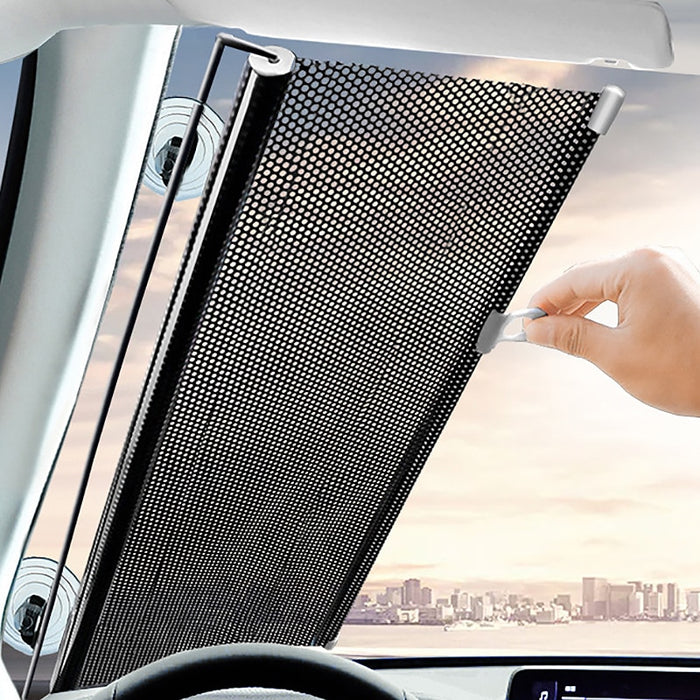 Retractable Vinyl Car Windshield Sun Shade